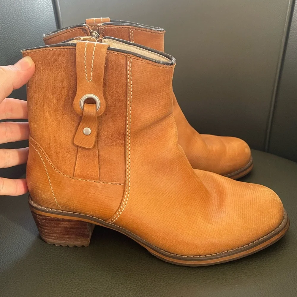 Red Wing Inez Leather Zip Up Ankle Boots Size 6.5 - Picture 3 of 10